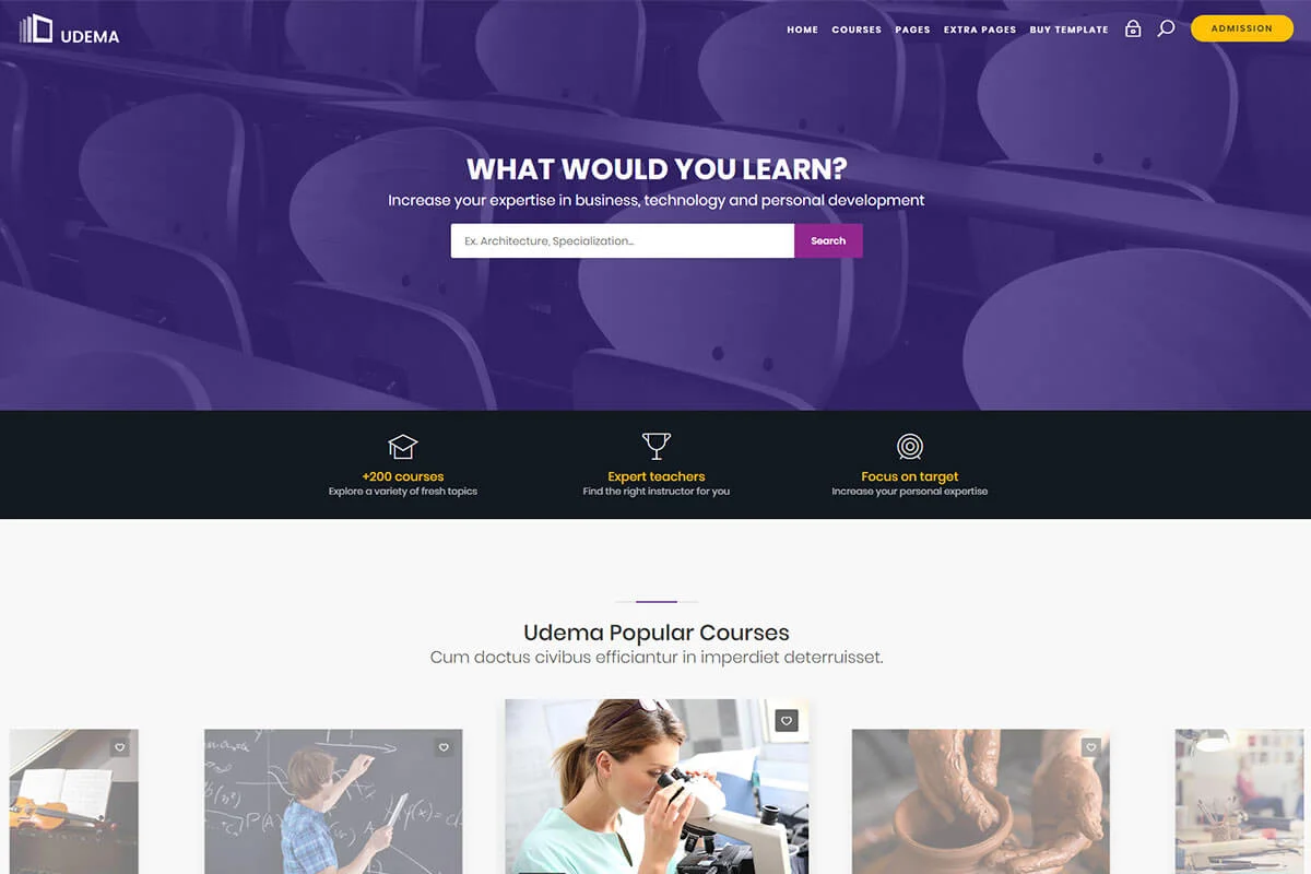 templat situs web pendidikan