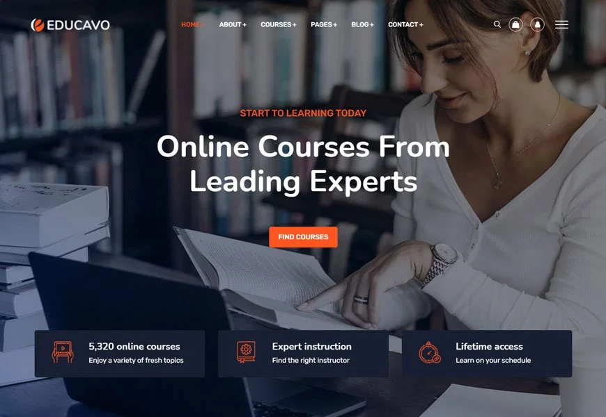 Educavo - templat situs web pendidikan