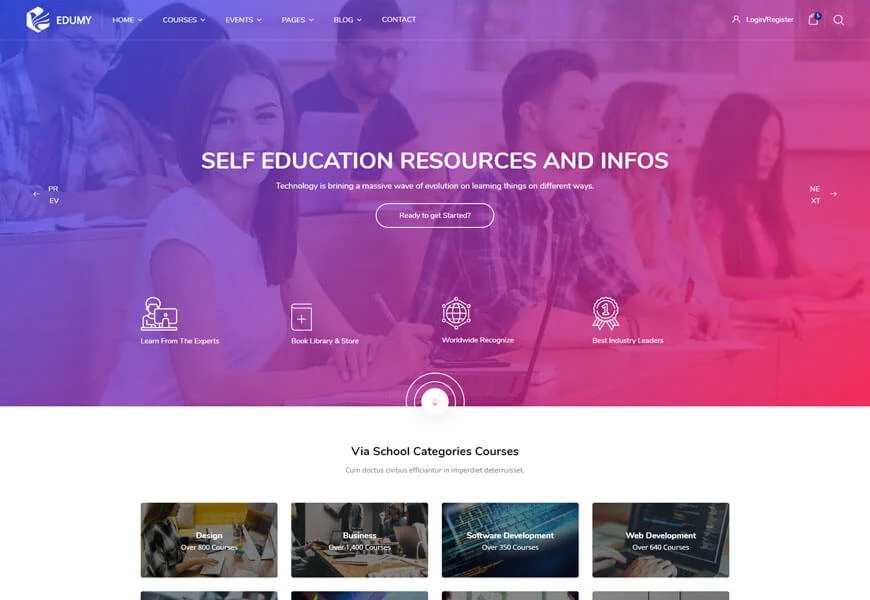 templat situs web pendidikan