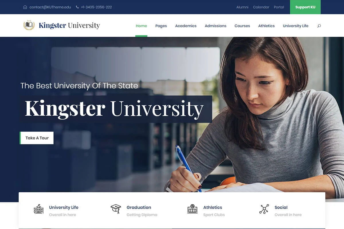 Template HTML untuk pendidikan