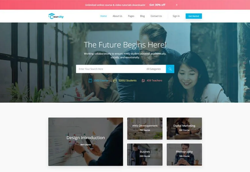 templat situs web pendidikan