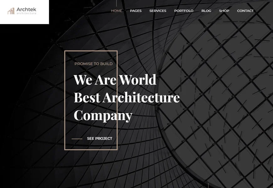 layanan arsitektur tema WordPress