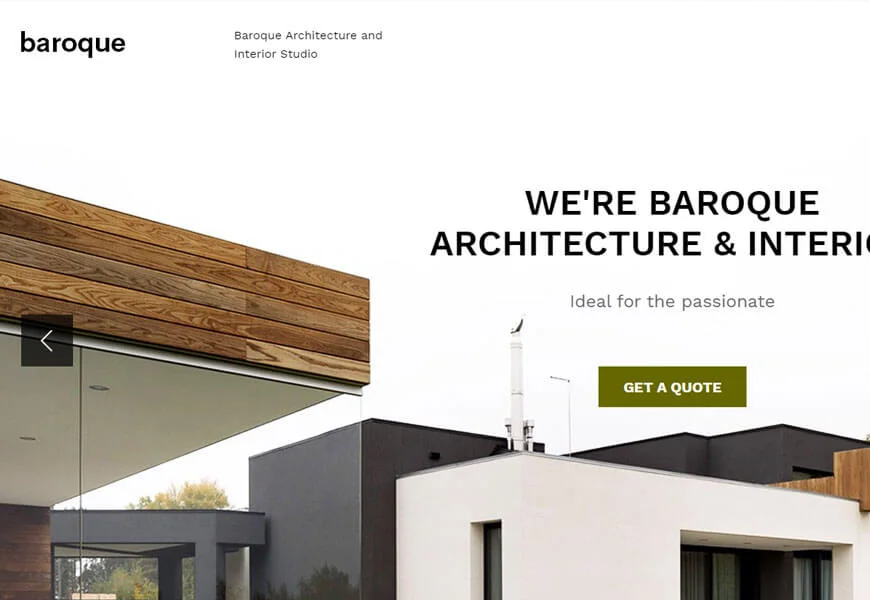 Tema WordPress untuk portofolio arsitektur