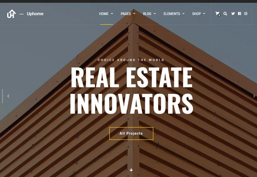 UpHome - Tema WordPress Arsitektur