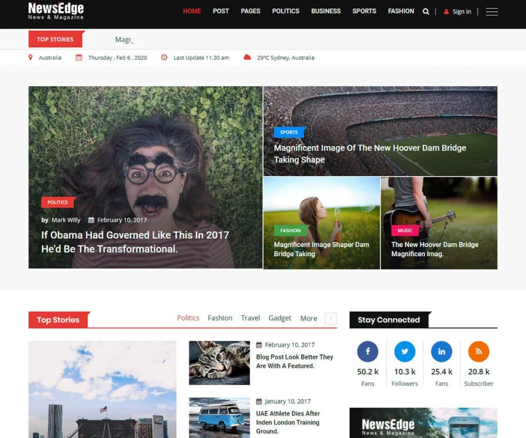template HTML blog berita terbaik