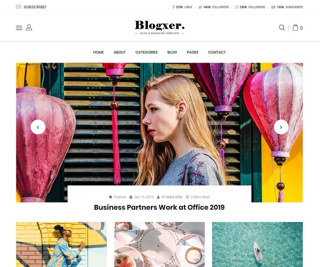 blogxer - Template Blog Bootstrap