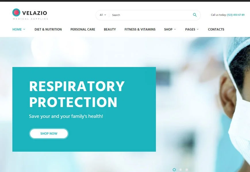 Velazio-最高の医療ウェブサイトテンプレート