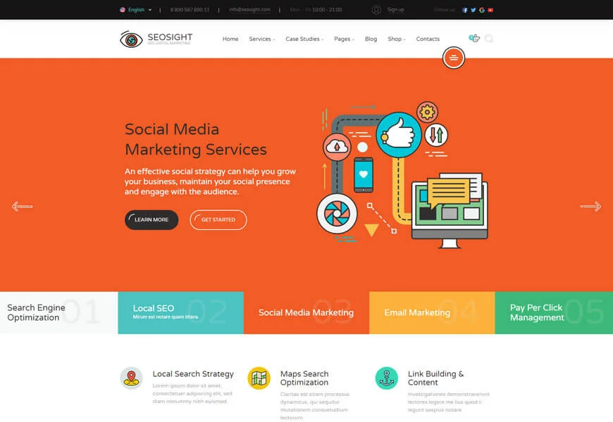 Template Situs Web SEO untuk agensi seo