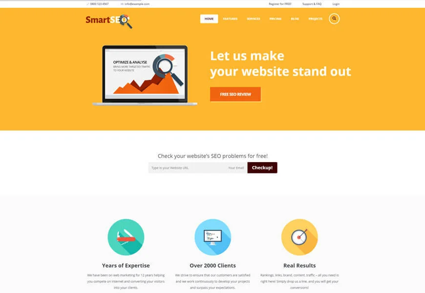 templat situs web agensi seo