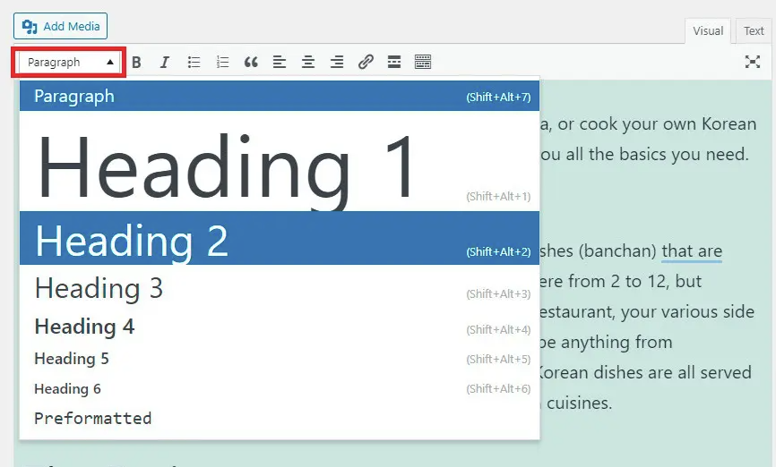 Change Font Size In Wordpress