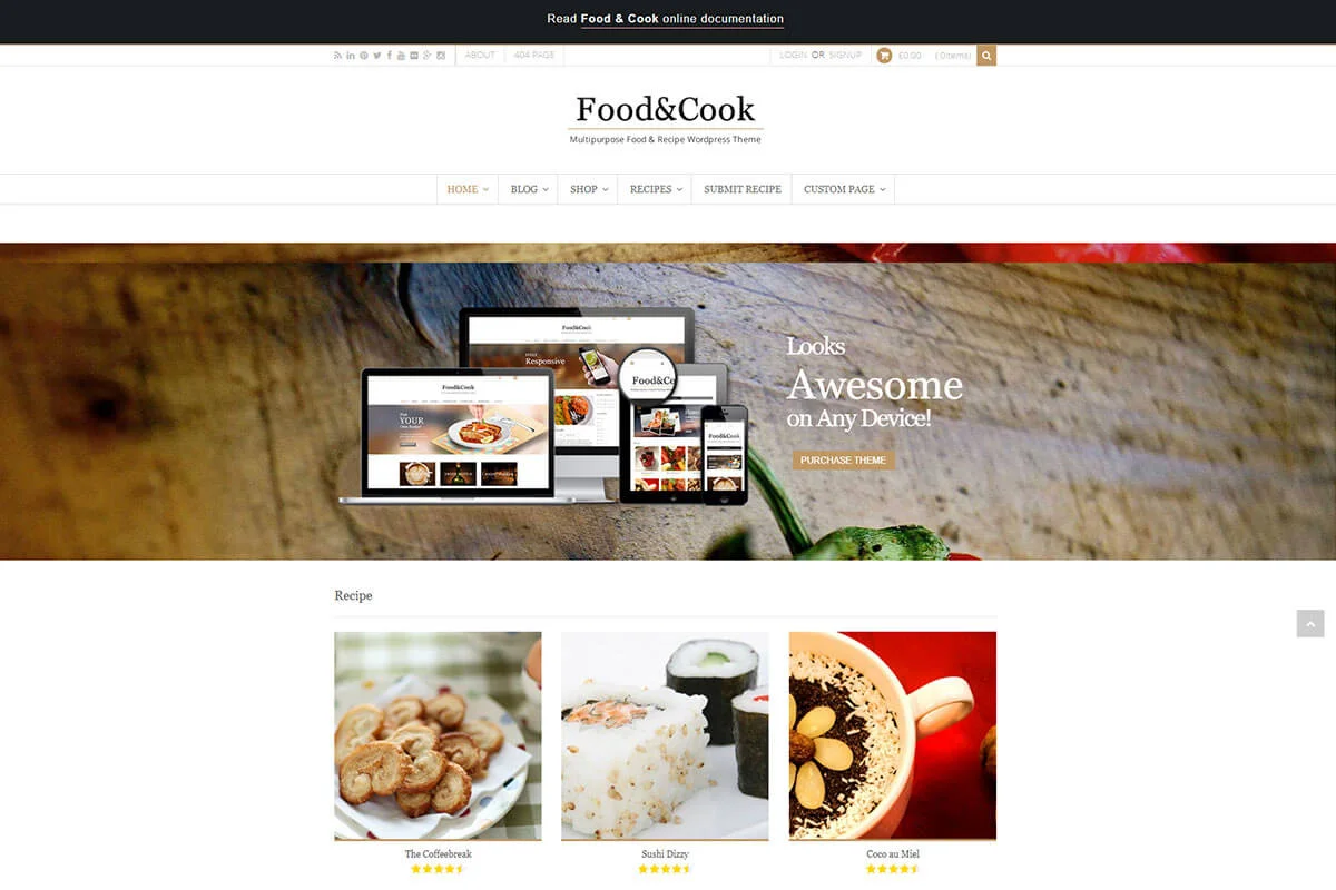 Makanan & Masak tema WordPress resep terbaik lainnya