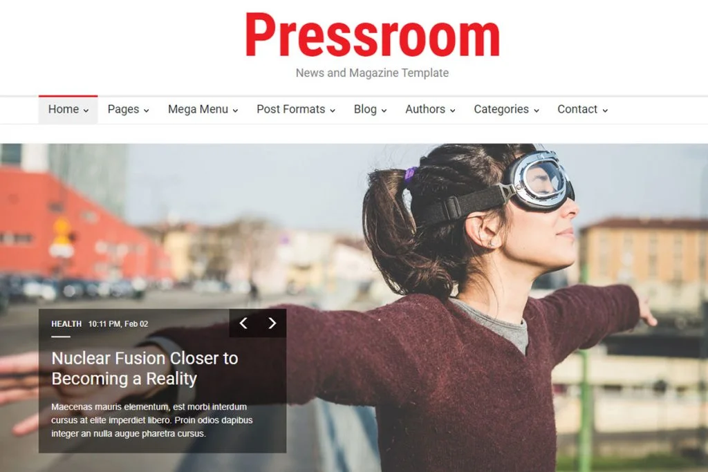 Sala de presă - șabloane de site html de știri