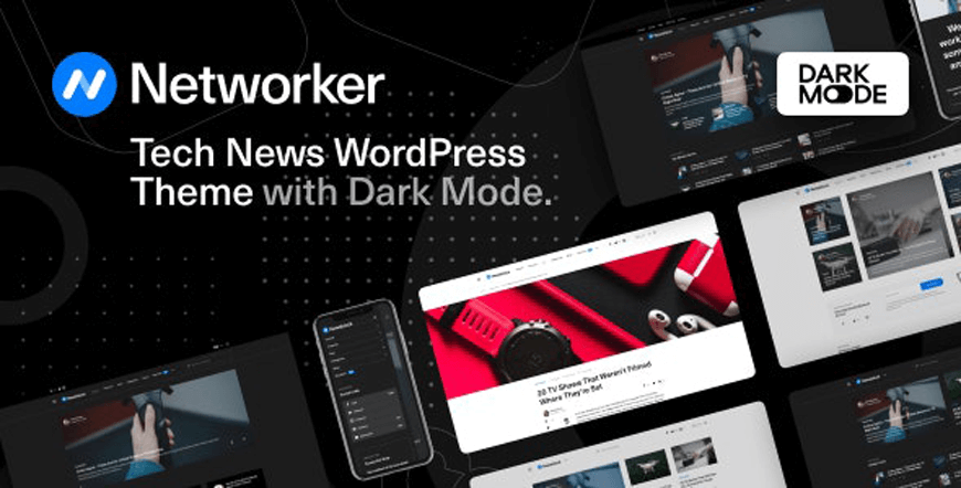 Networker - tema de revisión técnica de WordPress