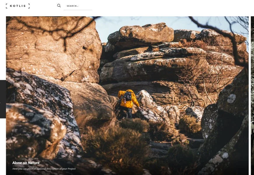 bootstrap templat situs web fotografi
