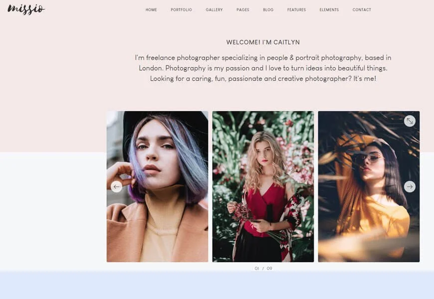 templat situs web fotografi terbaik