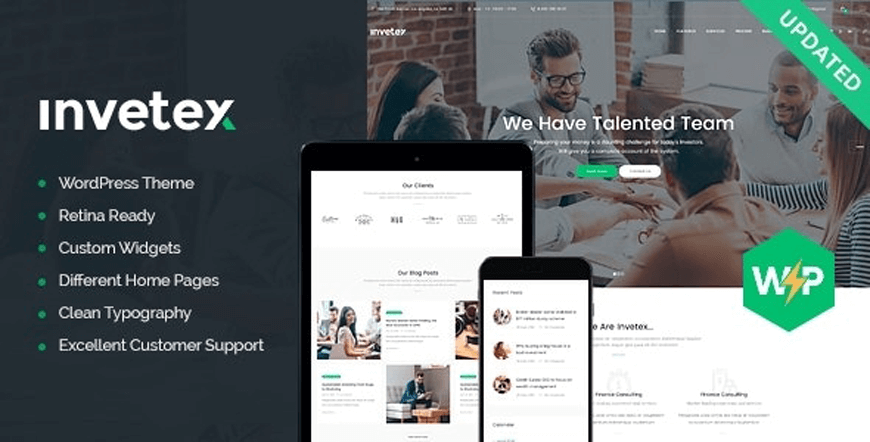 Invetex - Tema WordPress de Contabilidad