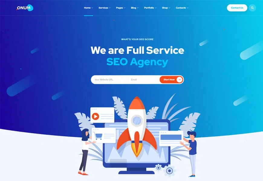 onum adalah tema wordpress yang dioptimalkan untuk bisnis SEO