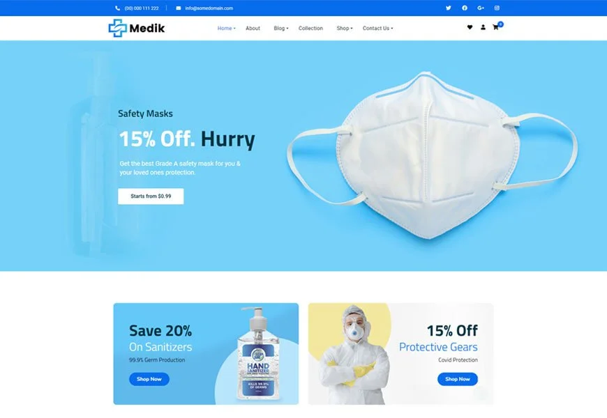 Medik es un tema de WordPress para médicos