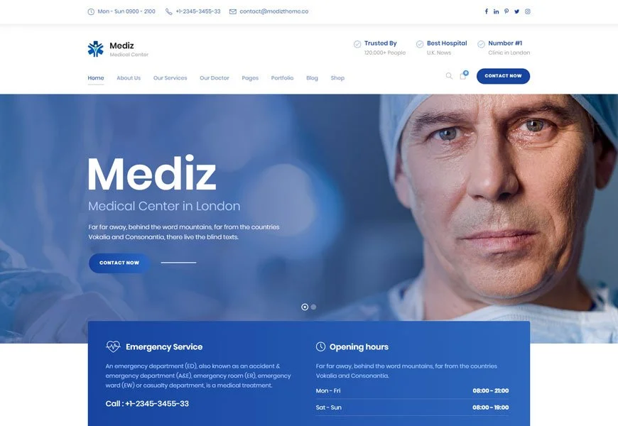 mejores temas médicos de WordPress