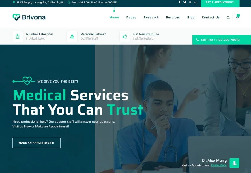tema de wordpress médico