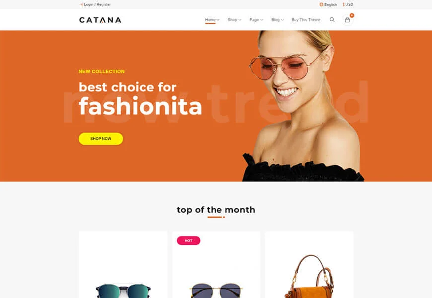 tema catana woocommerce