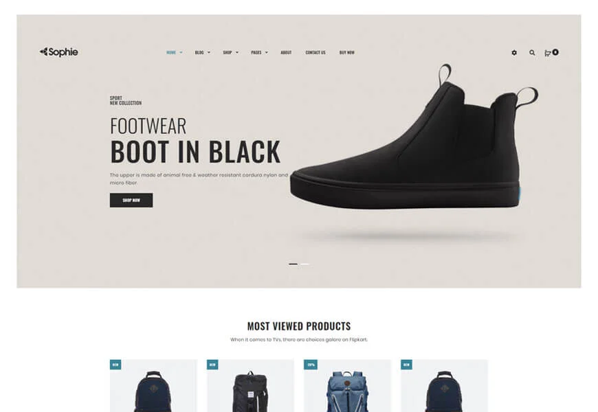 tema woocommerce minimal