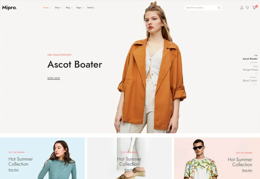 tema mipro woocommerce
