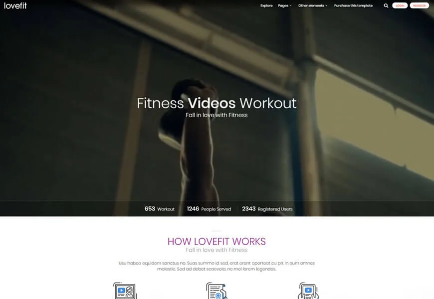 șabloane de site-uri de fitness