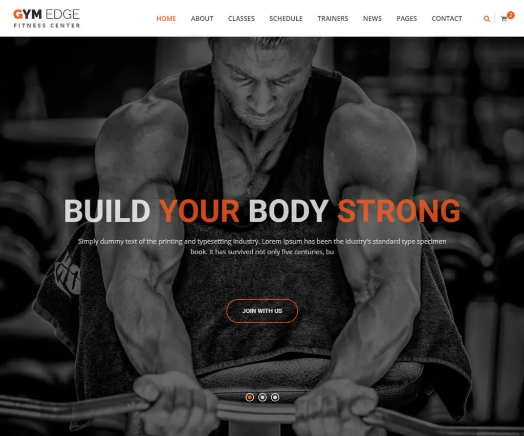 șabloane de site-uri de fitness