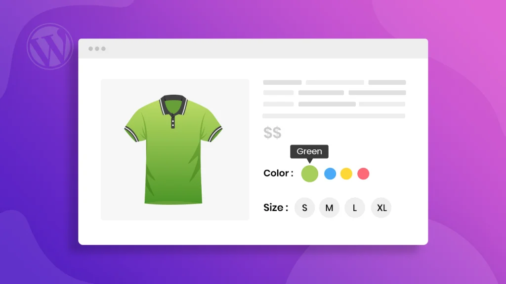 Muestras de variación para WooCommerce por RadiusTheme