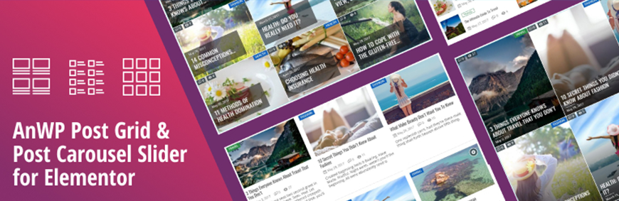 AnWP Post Grid and Post Carousel Slider for Elementor