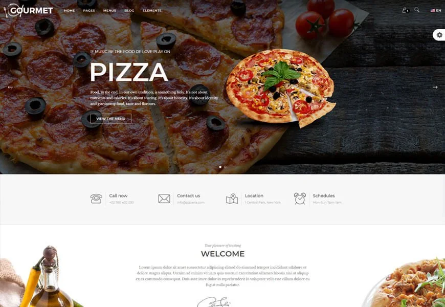 templat situs web pizza terbaik