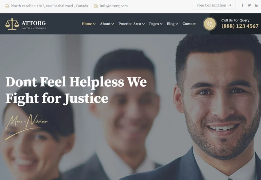 cea mai bună temă WordPress pentru avocat