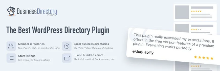 Plugin pentru directorul de afaceri WordPress