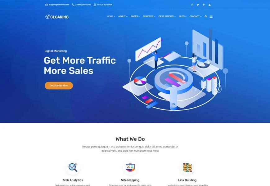 agencia de marketing digital tema de WordPress