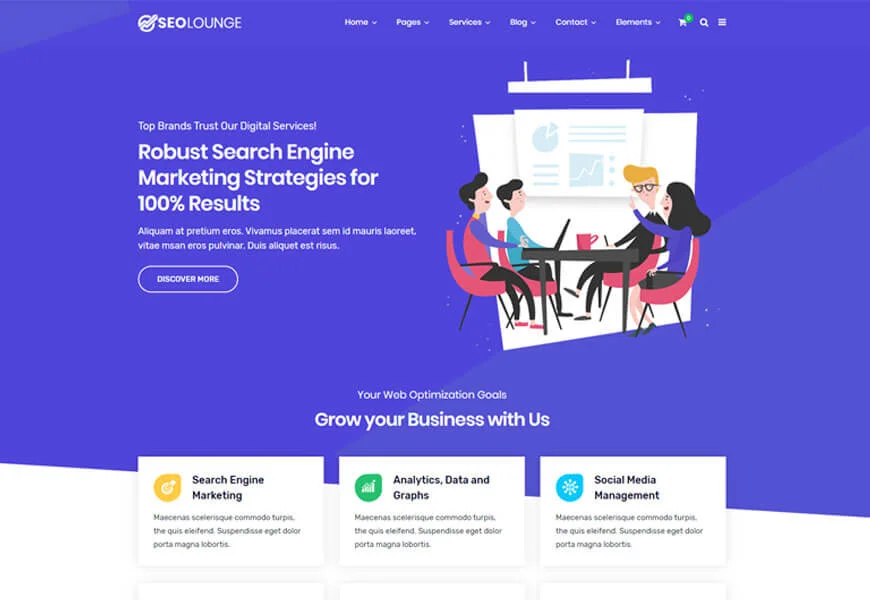 agencia de SEO tema de WordPress