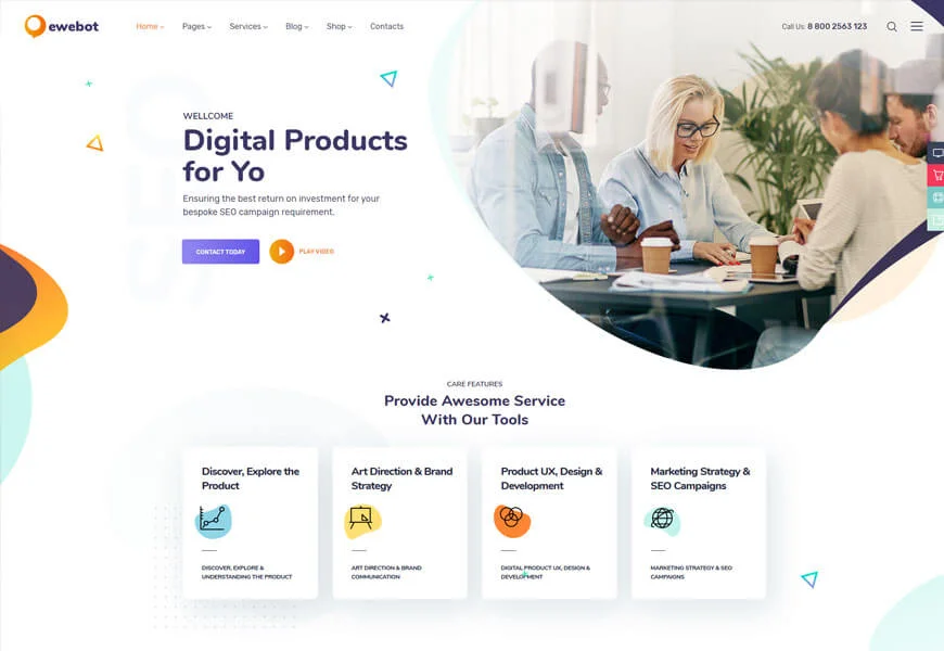 mejor tema de WordPress de marketing digital