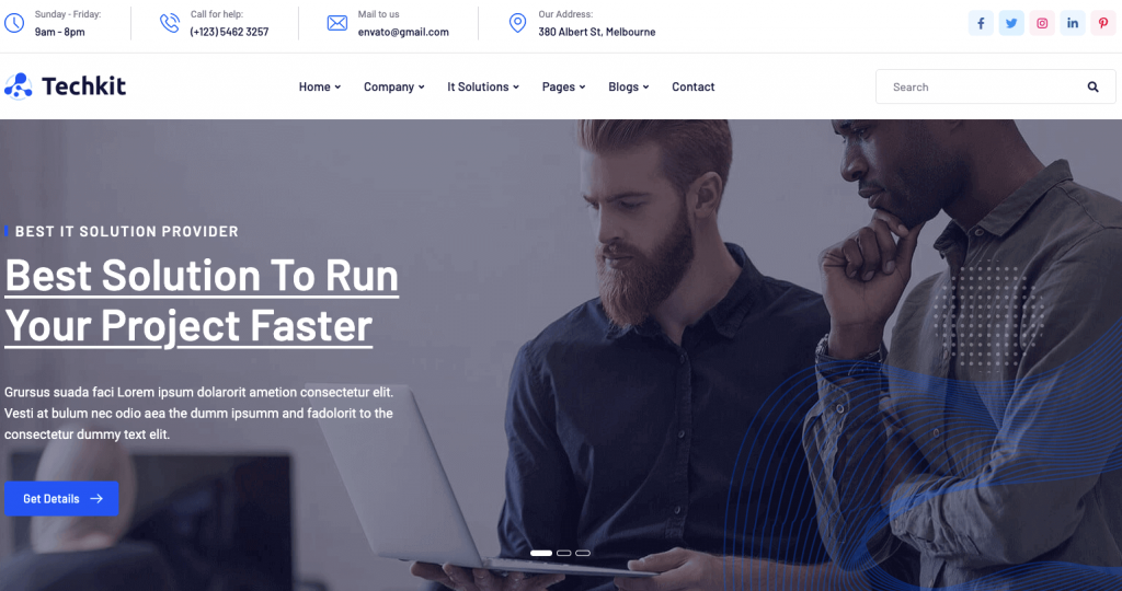 techkit - tema de WordPress para agencias digitales