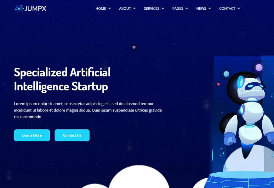 Jumpx - Plantilla de sitio web de empresa de software de TI