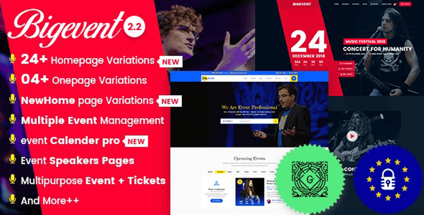 BigEvent - tema WordPress perencana acara
