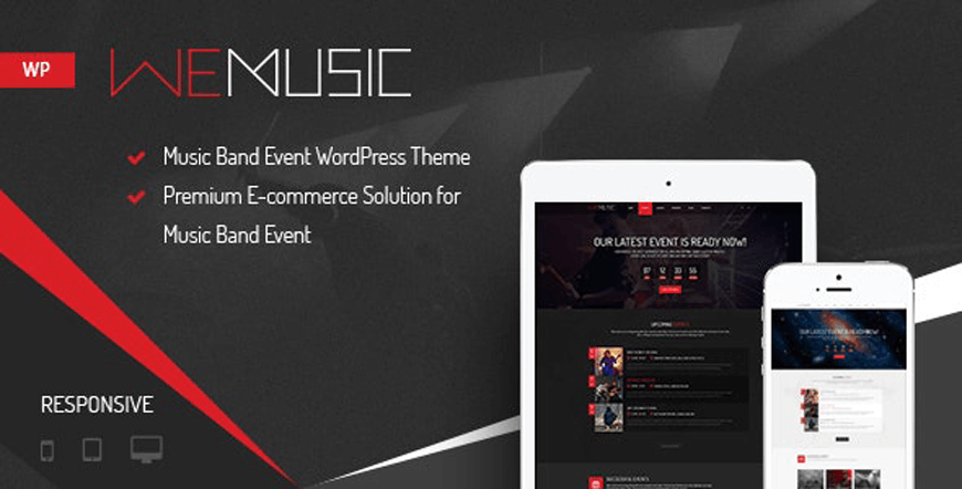 WeMusic - tema WordPress konferensi acara