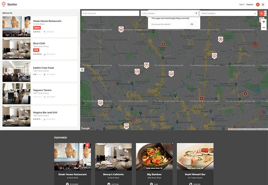 classified website templates