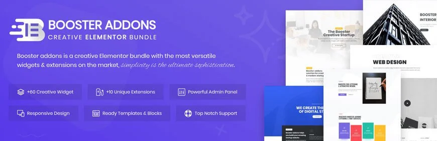 Booster Addons son los complementos elementor