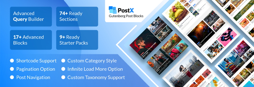 PostX - plugin blok gutenberg terbaik