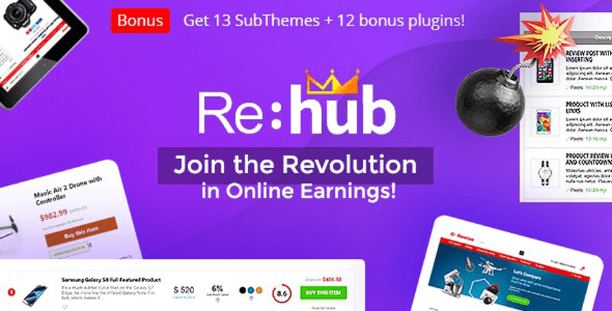REHub - cea mai bună temă WordPress afiliată