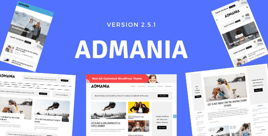 Admania - cele mai bune teme WordPress afiliate