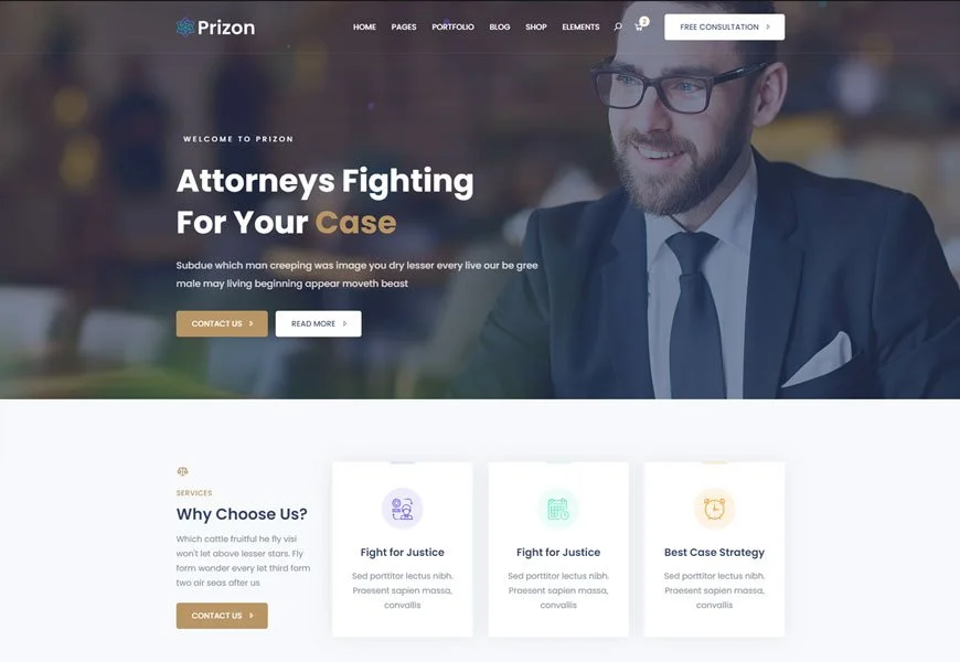 Prizon - plantilla de sitio web saas html