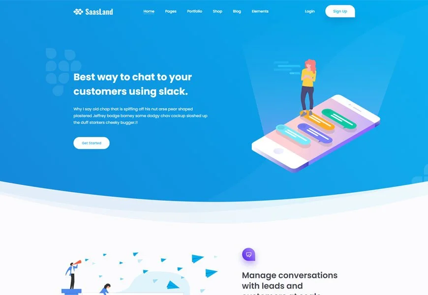 SaasLand - Plantillas de sitios web SaaS