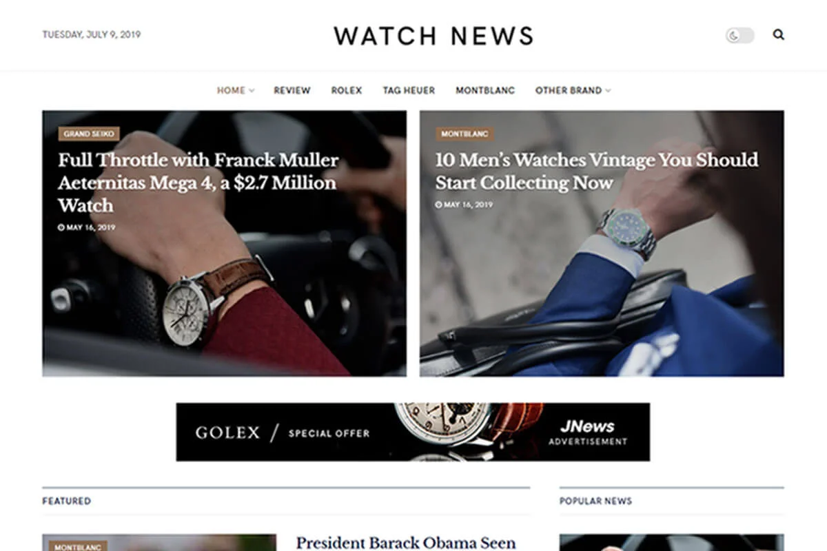 tema WordPress majalah berita