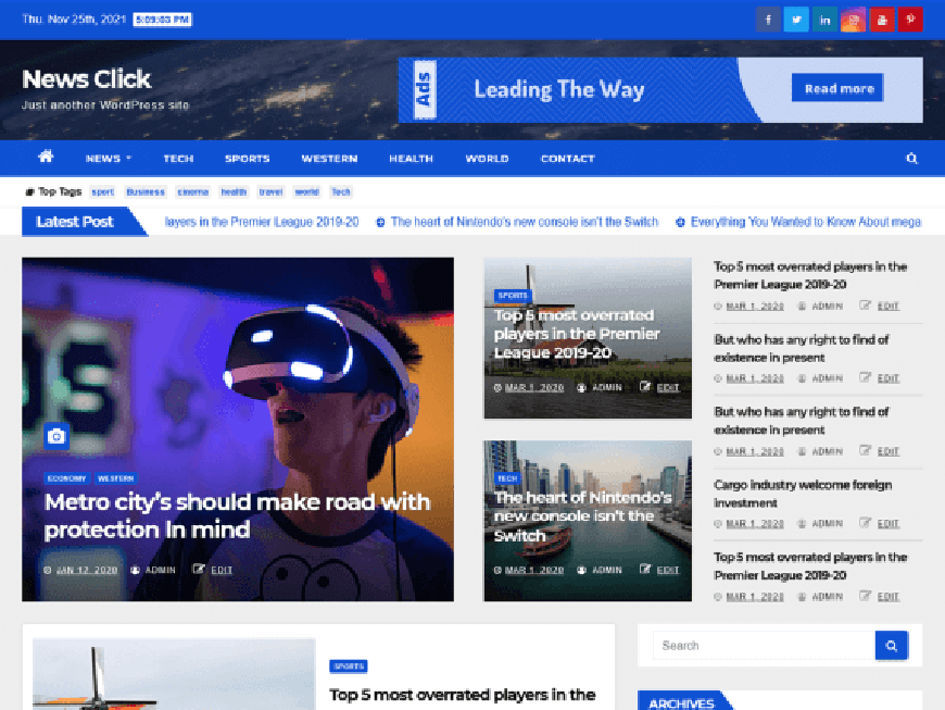 Klik Berita - tema WordPress gratis terbaik